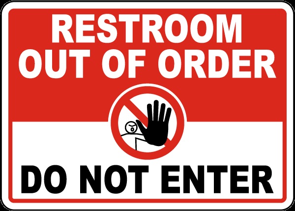 Printable Out of Order Sign Do Not Enter
