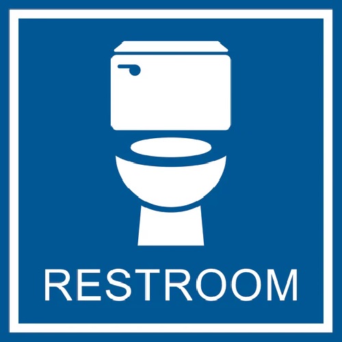 Printable Simple Bathroom Sign
