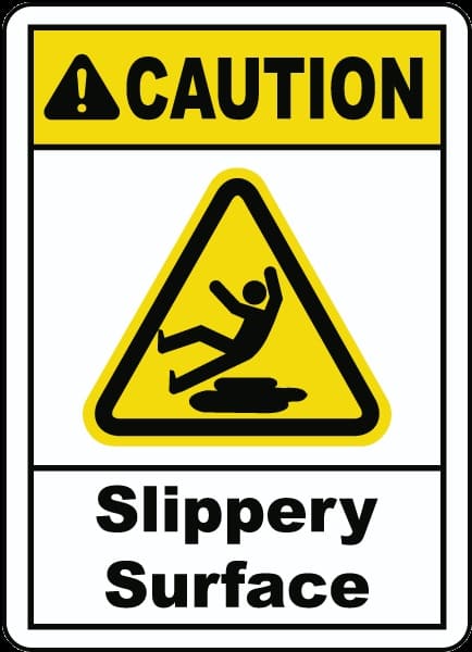Printable Slippery When Wet Caution Sign