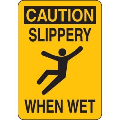 Printable Slippery When Wet Sign Caution Wet Floor