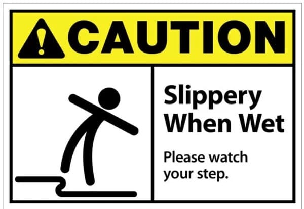 Printable Slippery When Wet Sign Images
