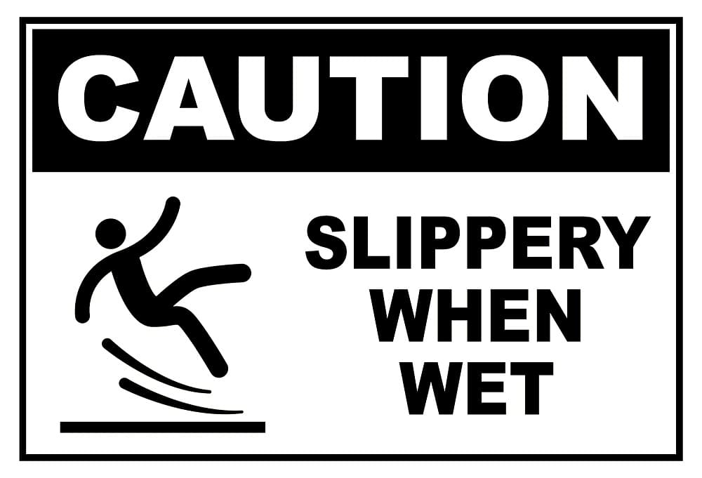 Printable Slippery When Wet Sign Photo