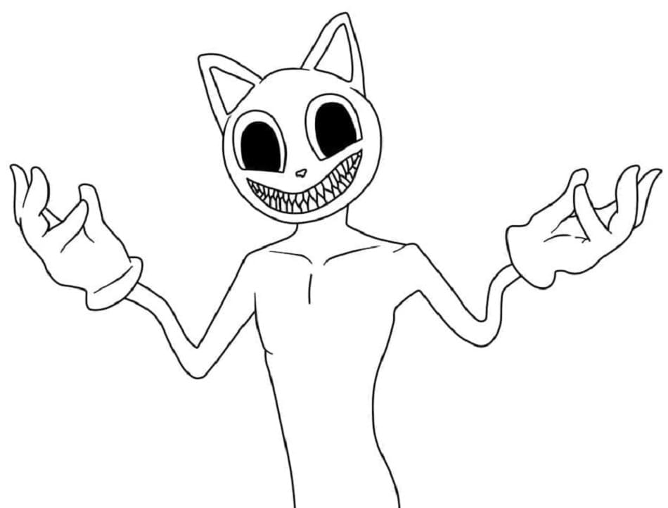 Cartoon Cat Coloring Pages