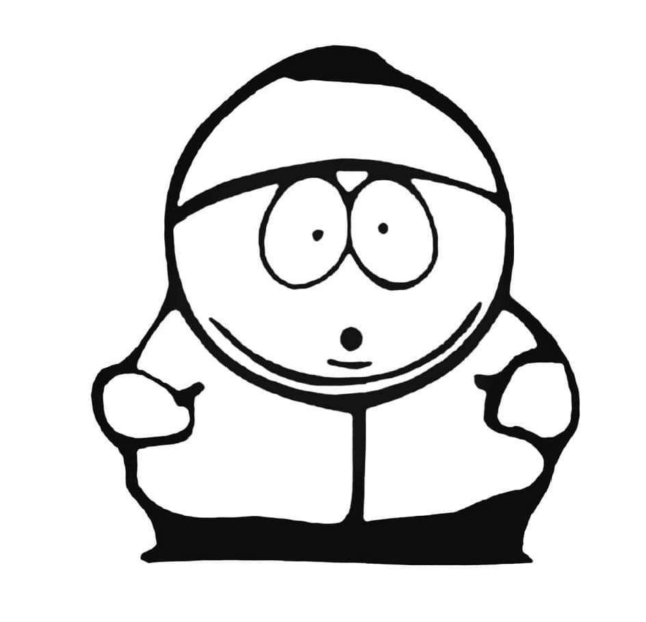 Printable South Park Eric Cartman Coloring Page