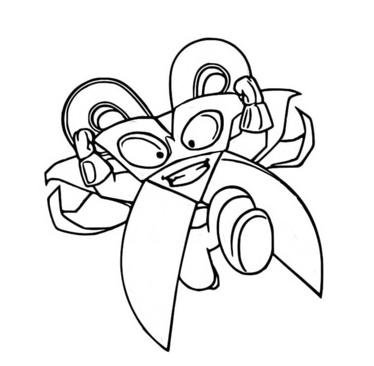 Printable Superzings Mad Blades Coloring Page