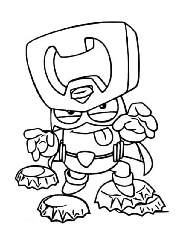 Printable Superzings Mad Pop Coloring Page