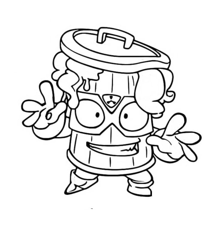 Printable Superzings Max Stink Coloring Page
