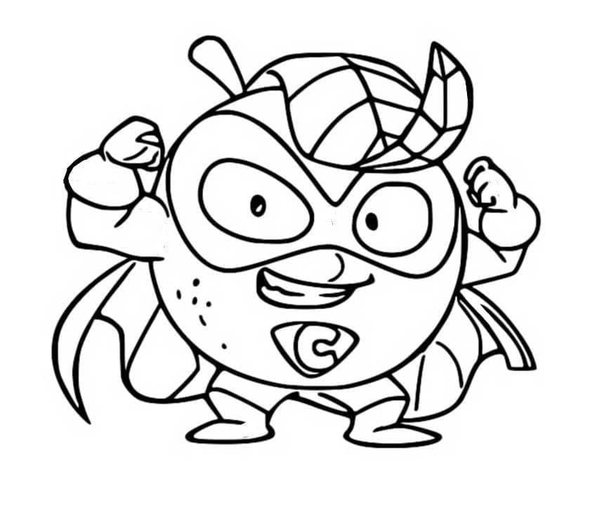 Printable Superzings Mr.C Coloring Page