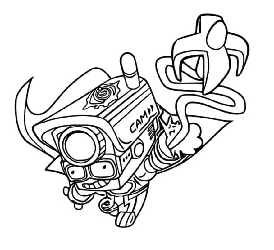 Printable Superzings Oculus Max Coloring Page