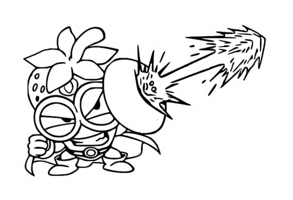 Printable Superzings Strikeberry Coloring Page