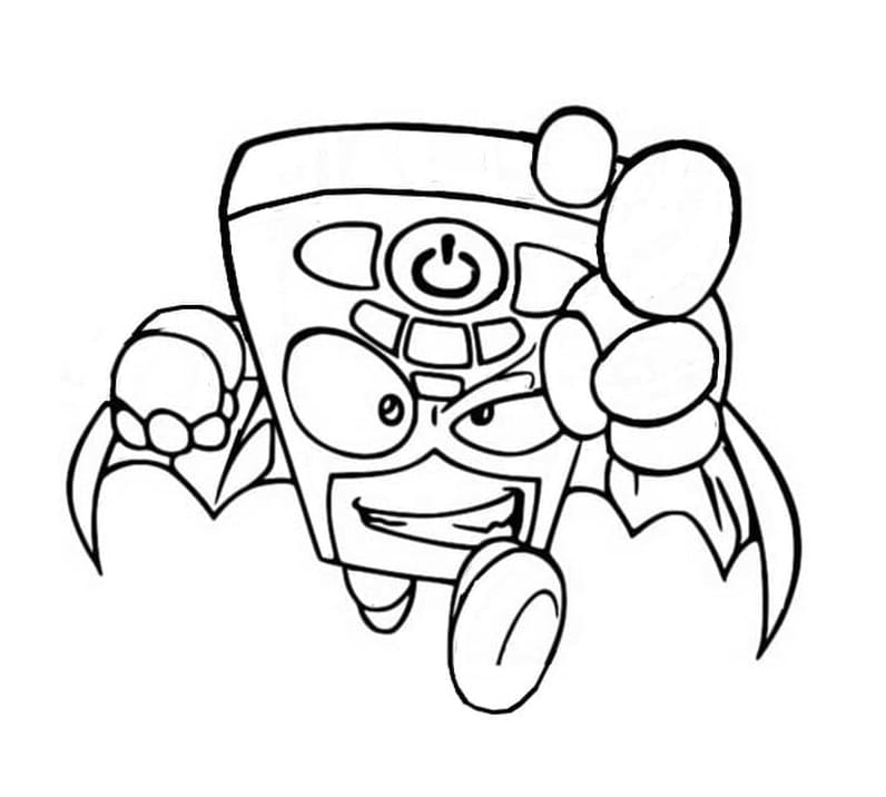 Printable Superzings Zapper Coloring Page