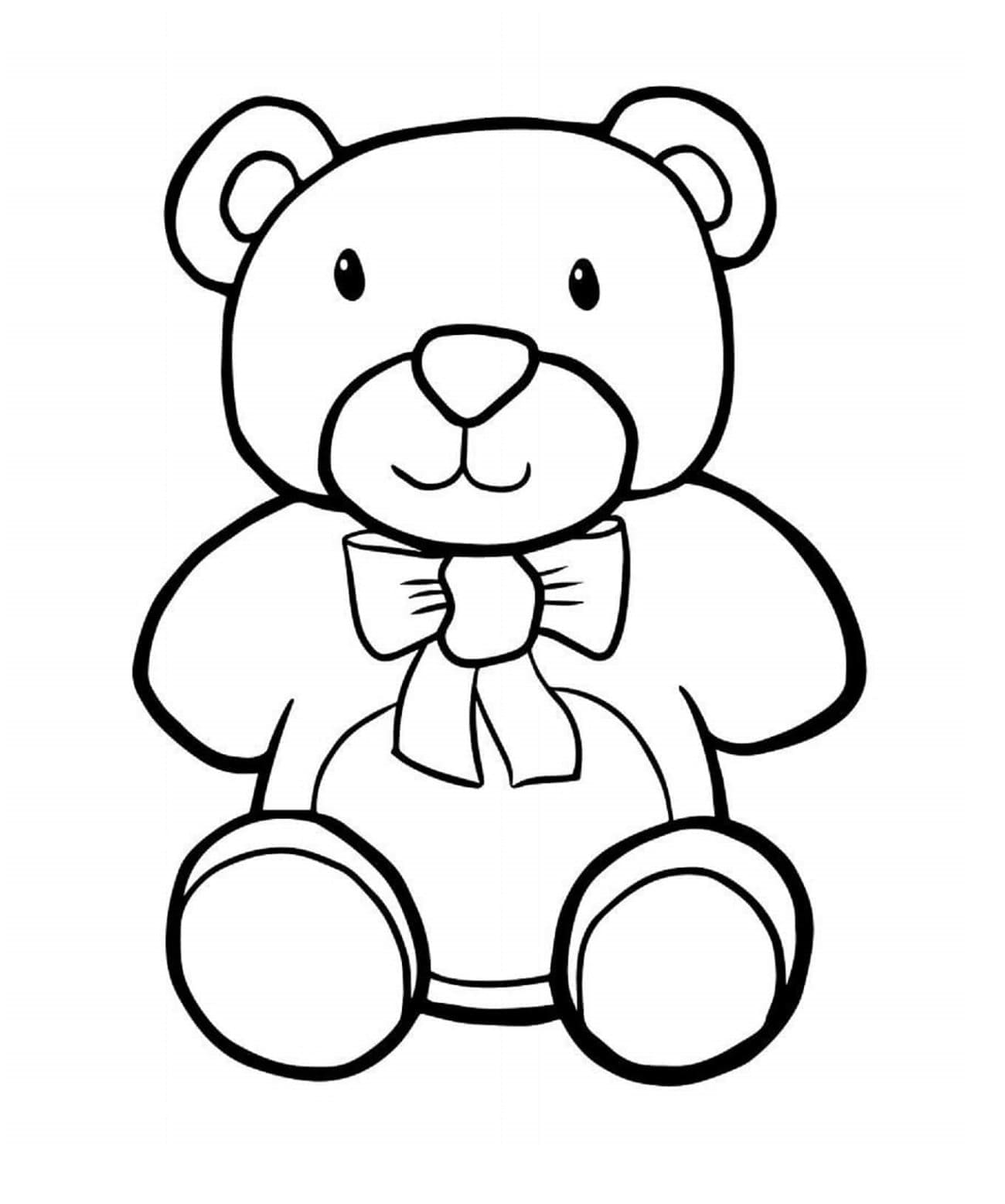 Printable Teddy Bear Free Images Coloring Page