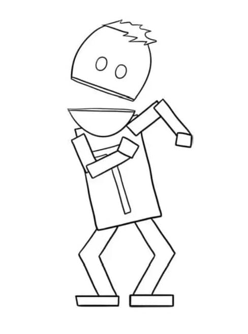 Printable Terrance from South Park Coloring Page
