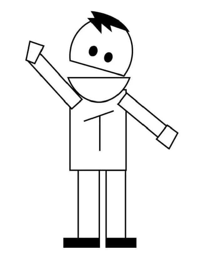 Printable Terrance in South Park Coloring Page