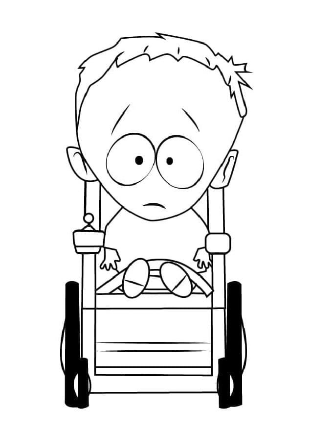Printable Timmy Burch from South Park Coloring Page