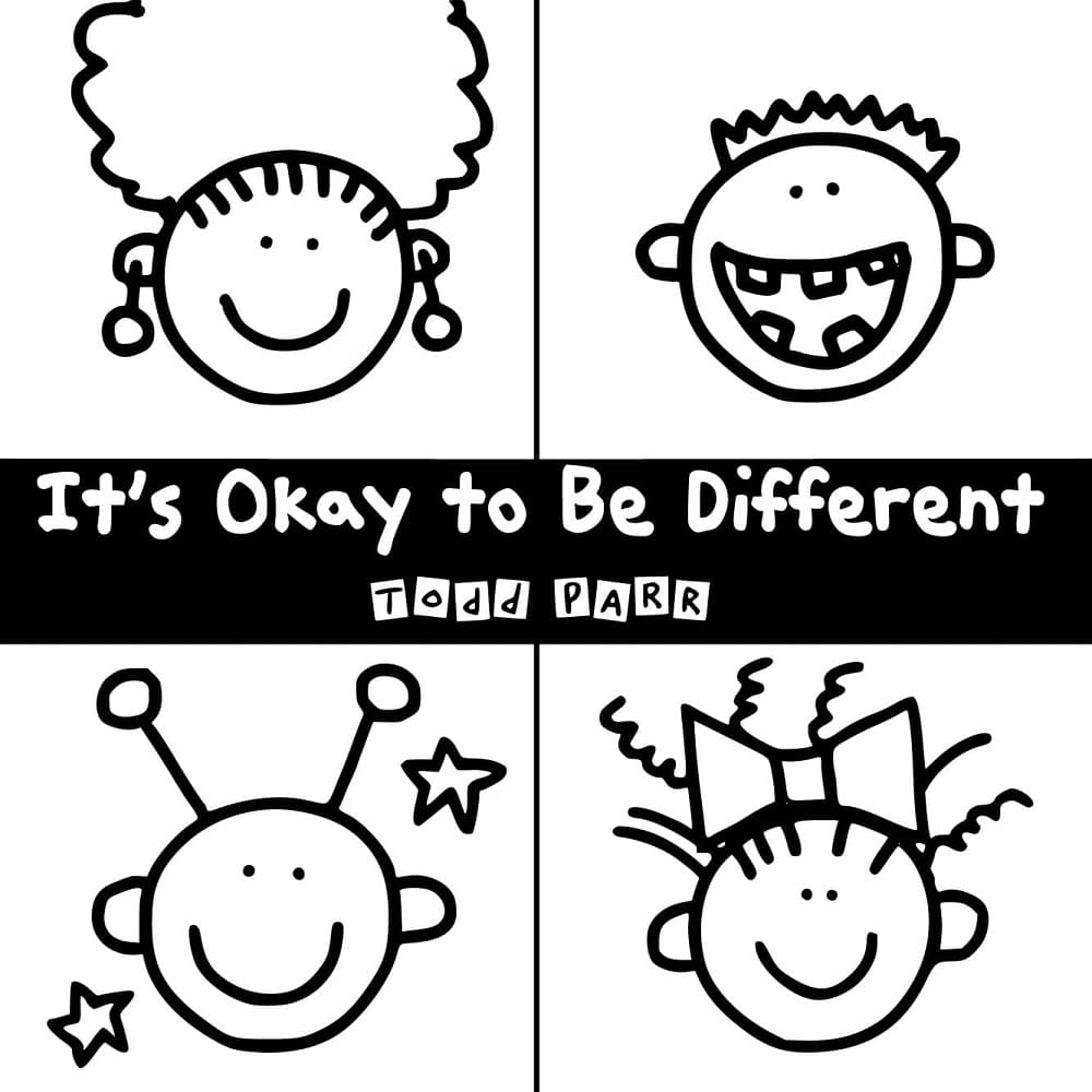 Printable Todd Parr It’s Okay to be Different Coloring Page