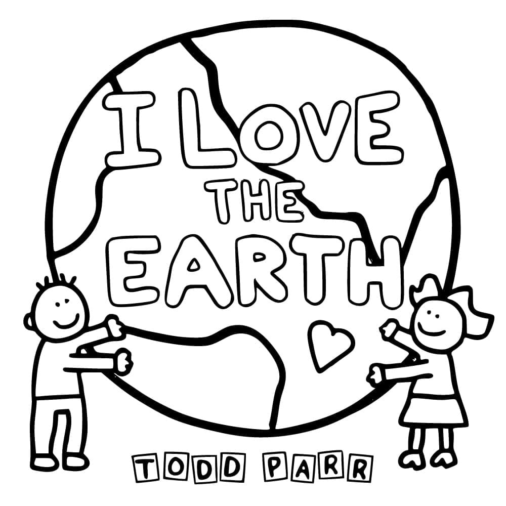 Printable Todd Parr The Earth Book Coloring Page