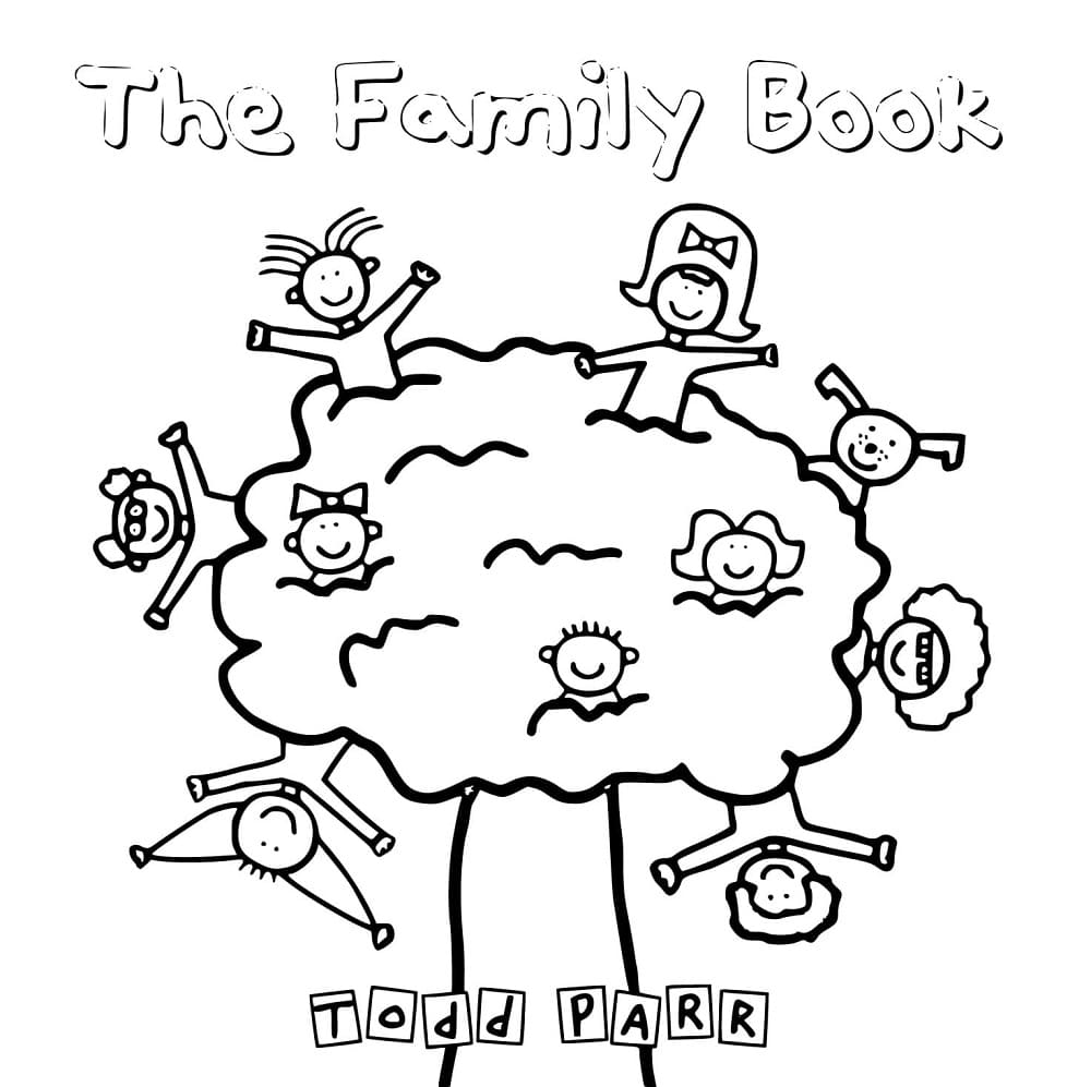 Printable Todd Parr The Family Book Coloring Page