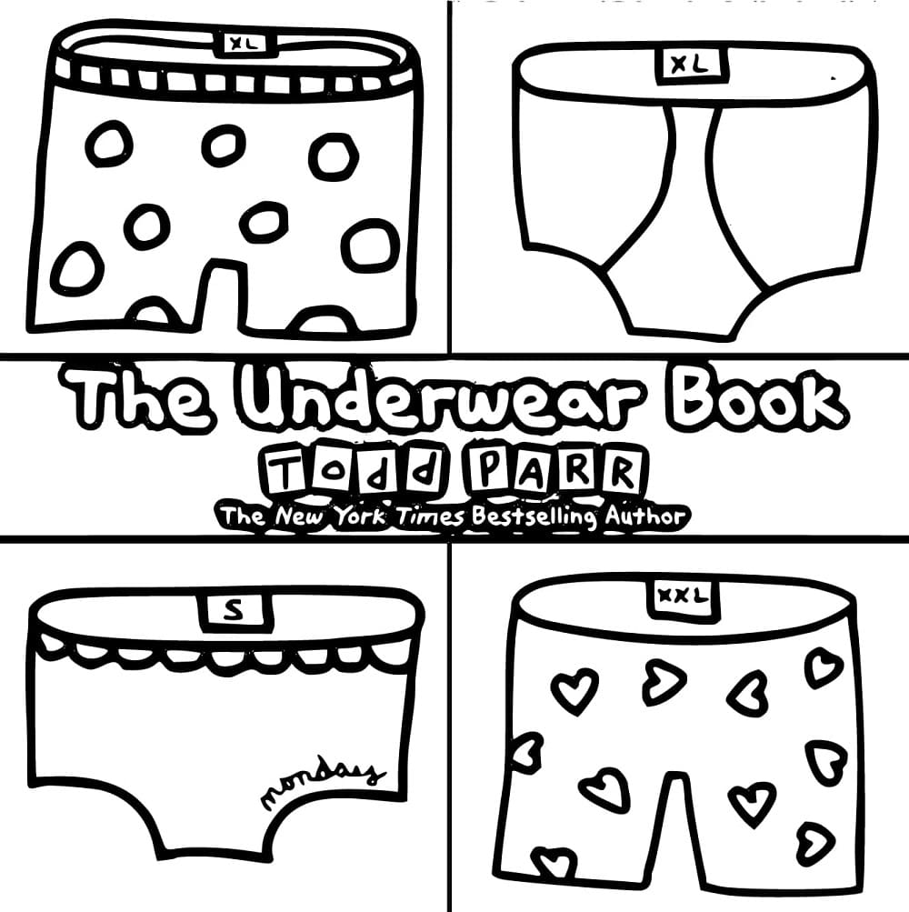 Printable Todd Parr The Underwear Book Coloring Page