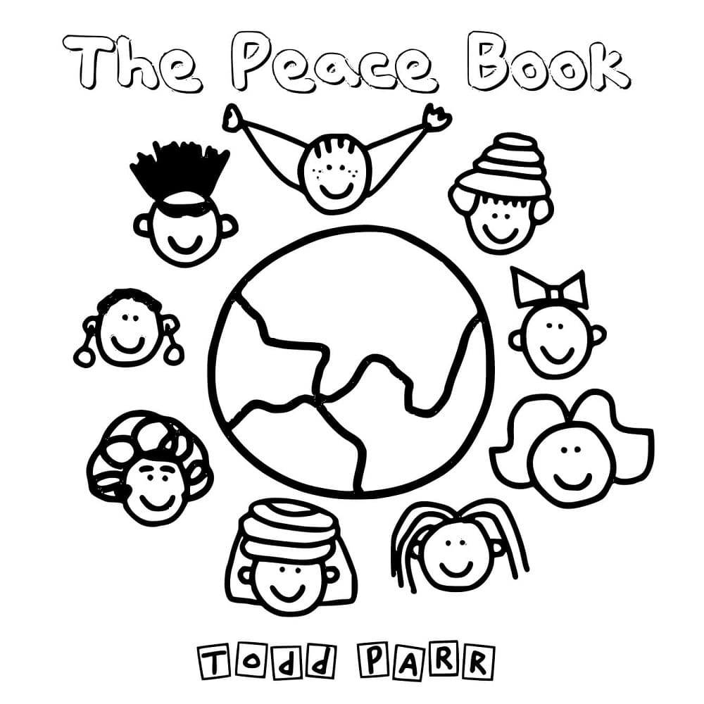 Printable Todd Parr The peace book Coloring Page