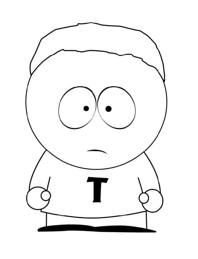 Printable Tolkien Black from South Park Coloring Page