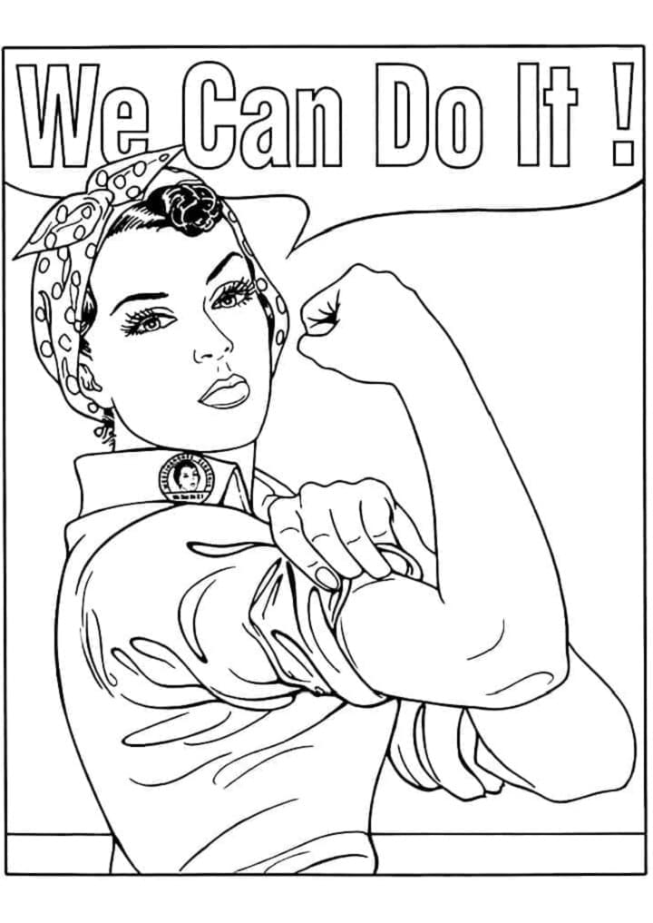 Printable Vintage Poster Coloring Page