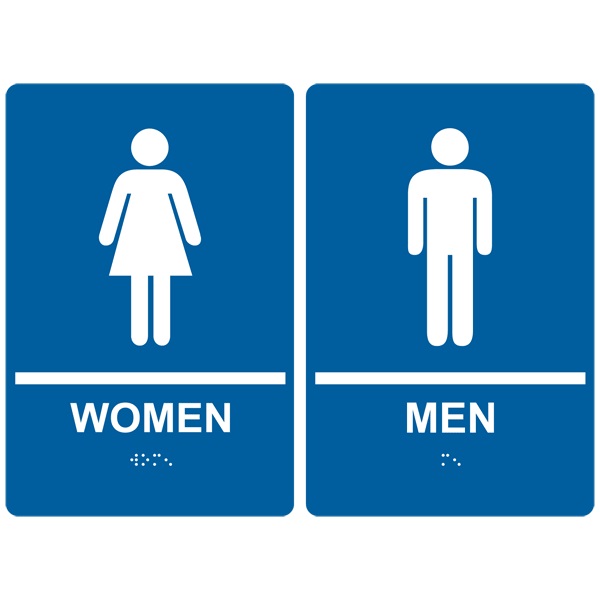 Printable Women And Men Bathroom Sign