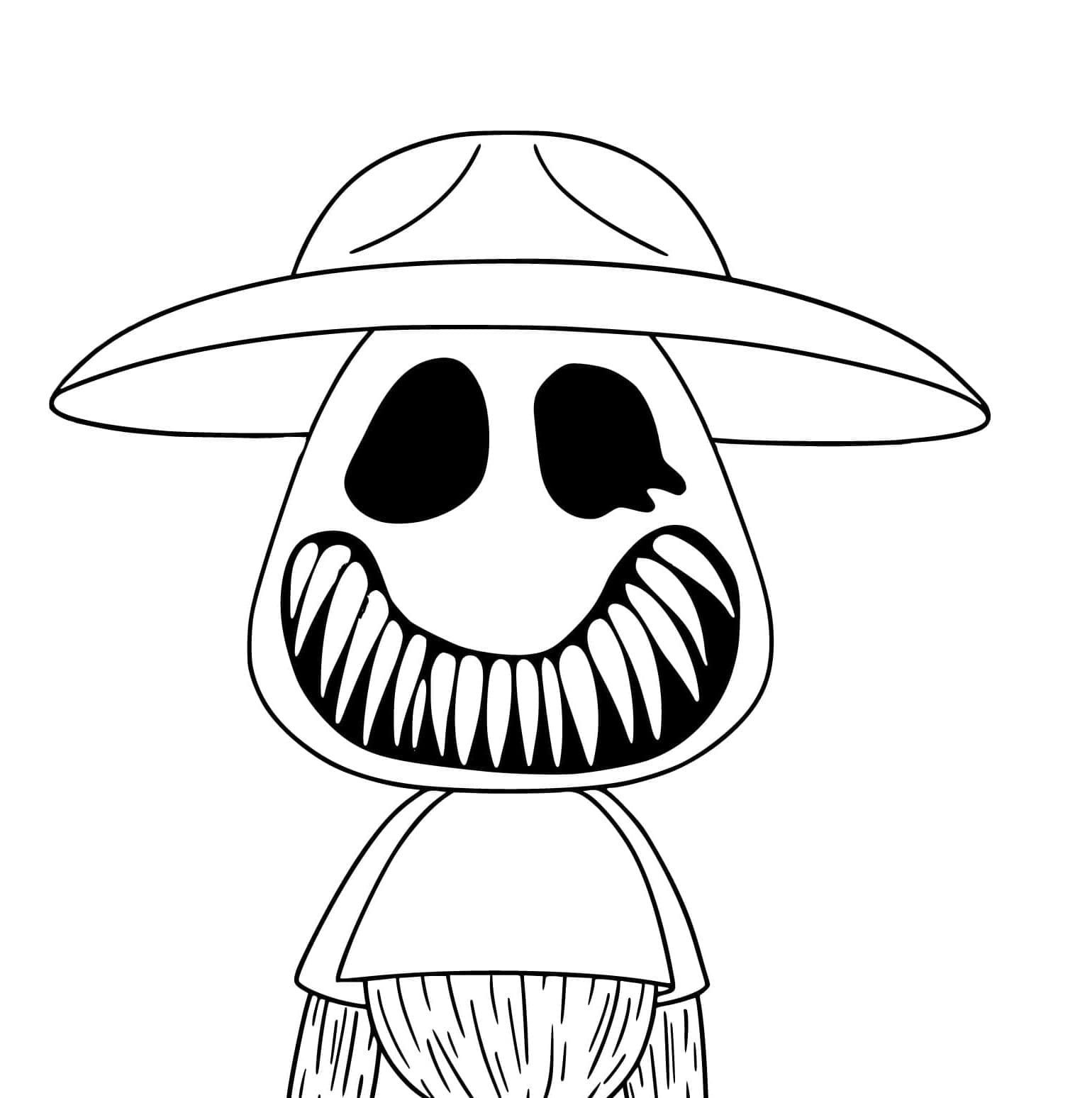 Printable Zookeeper Zoonomaly Coloring Page
