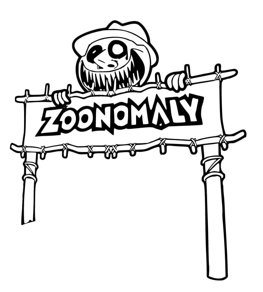 Printable Zoonomaly Gate Coloring Page