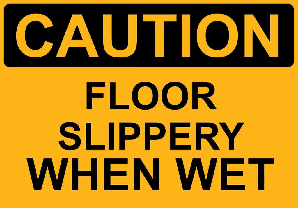Slippery When Wet Sign Free Printable