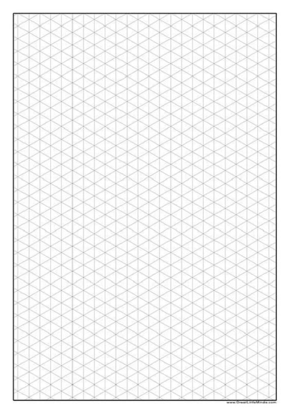 Axonometric Graph Paper Basic Printable