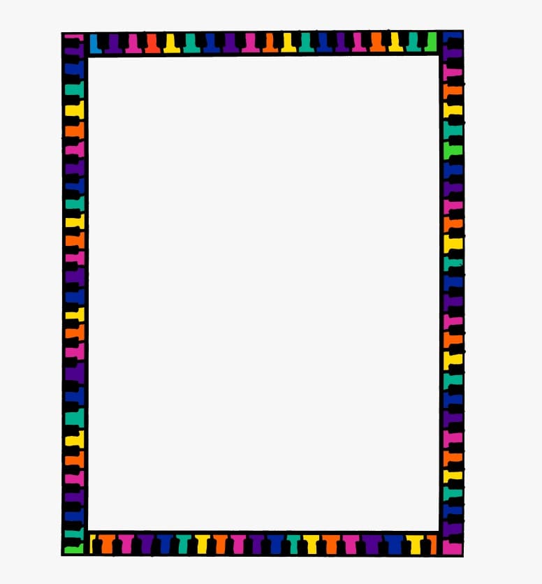 Colorful Printable Border Elements