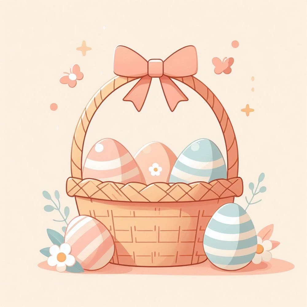 Cute Easter Basket Template