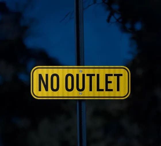 Download No Outlet Sign