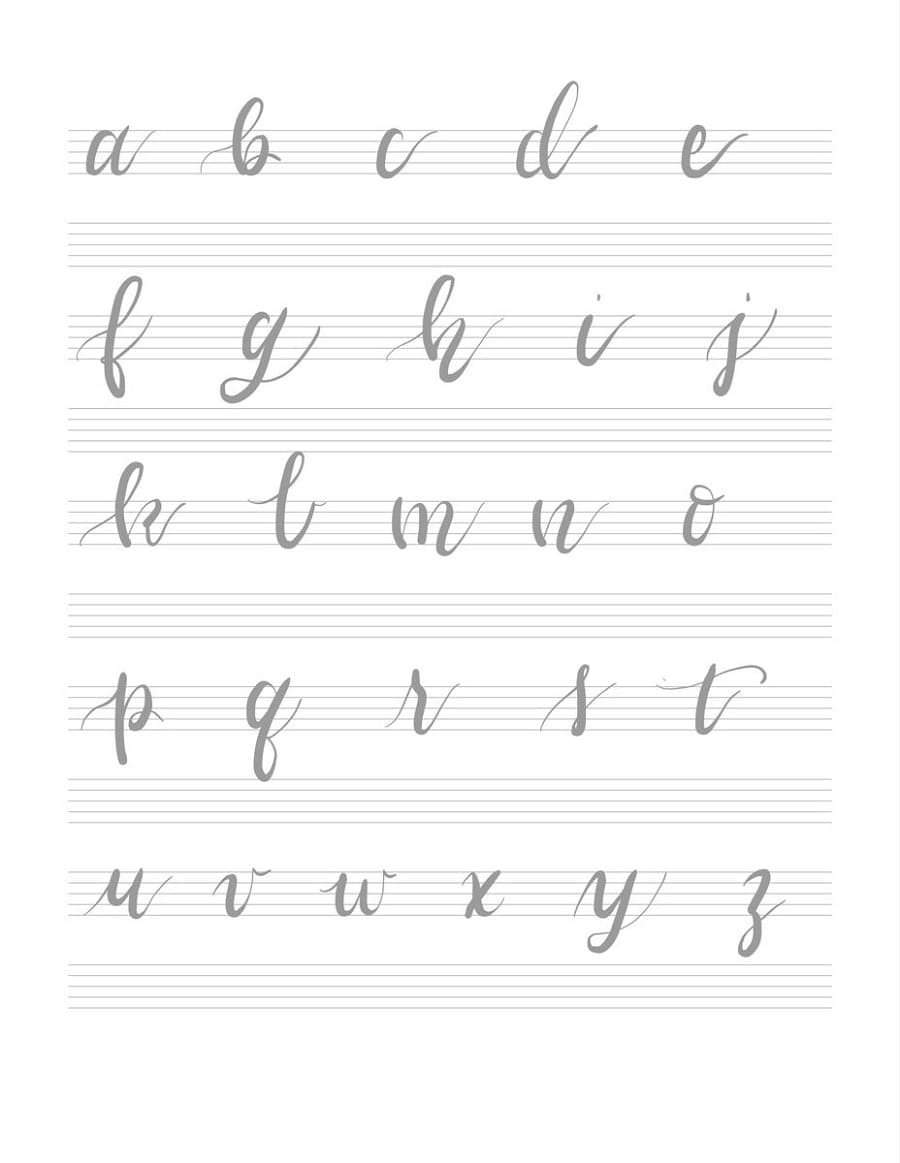 Free Calligraphy Paper Printable