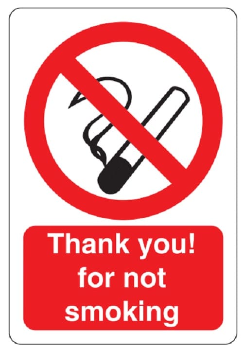 Free No Smoking Sign