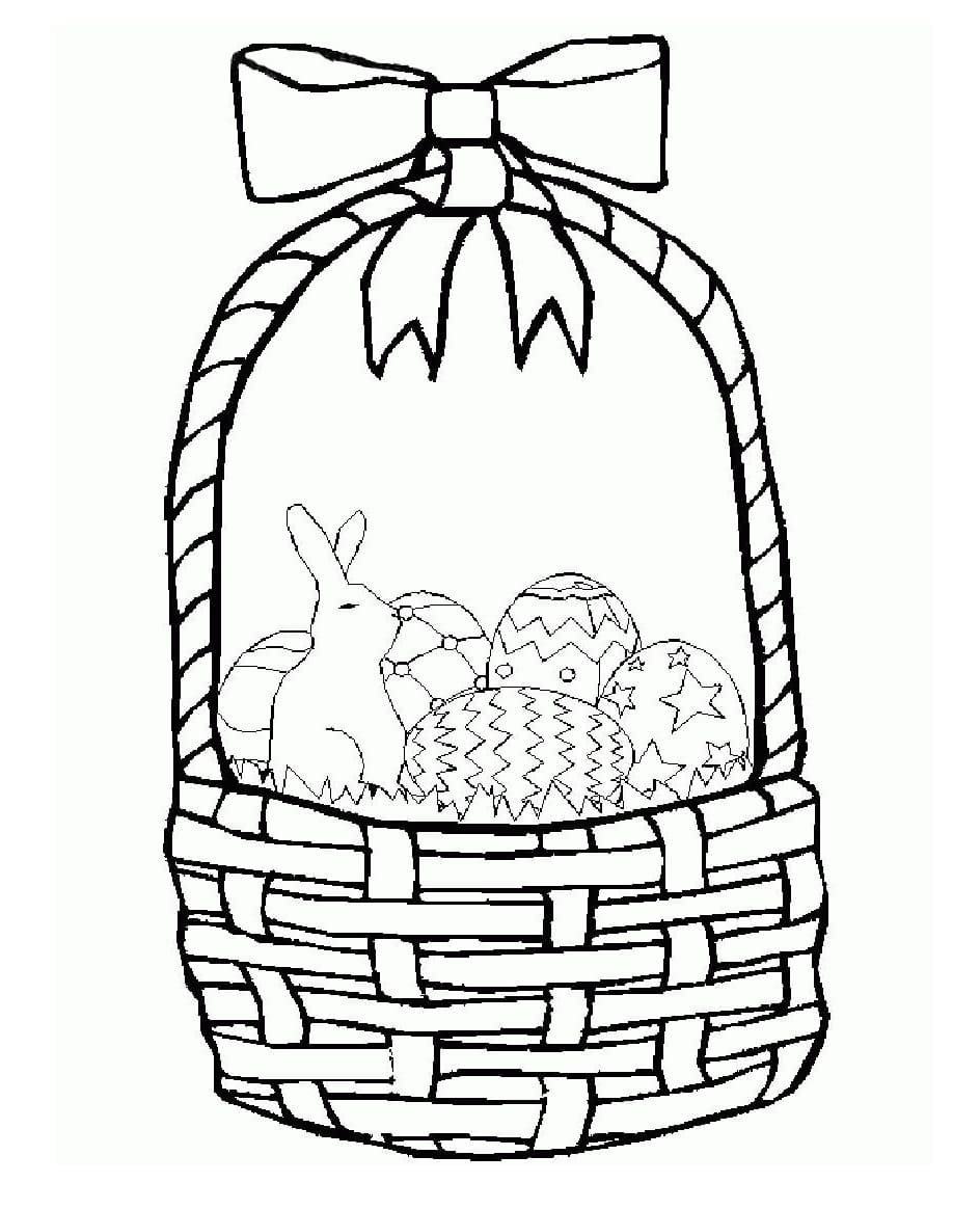 Free Printable Easter Basket Template Download