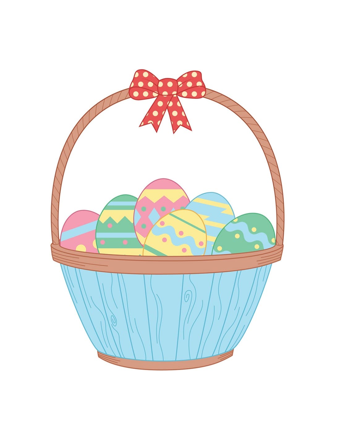 Free Printable Easter Basket Template
