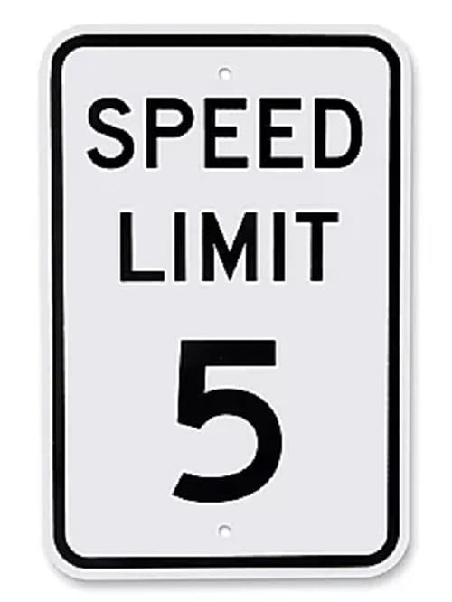 Free Speed Limit Sign