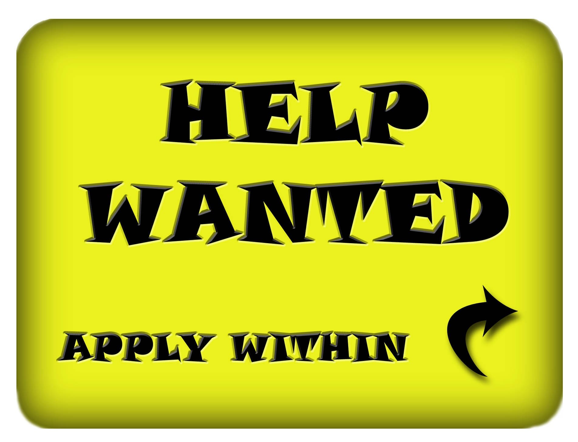 Help Wanted Apply Within Sign Printable