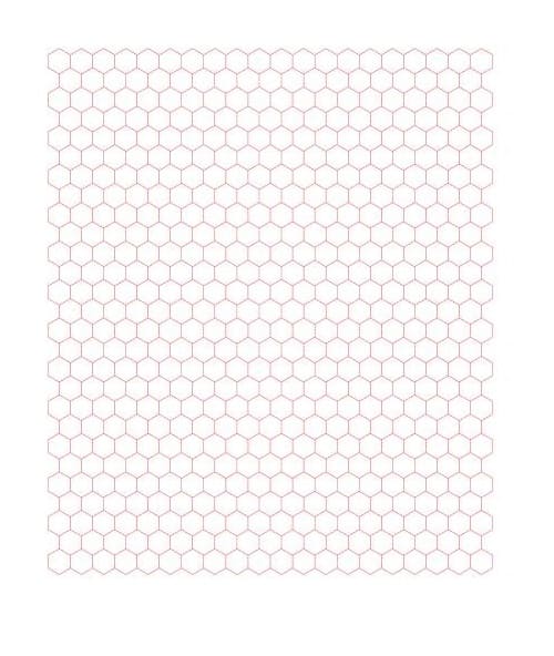 Hexagon Graph Paper Basic Printable