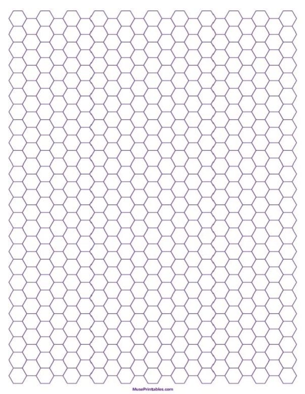 Hexagon Graph Paper Free Printable