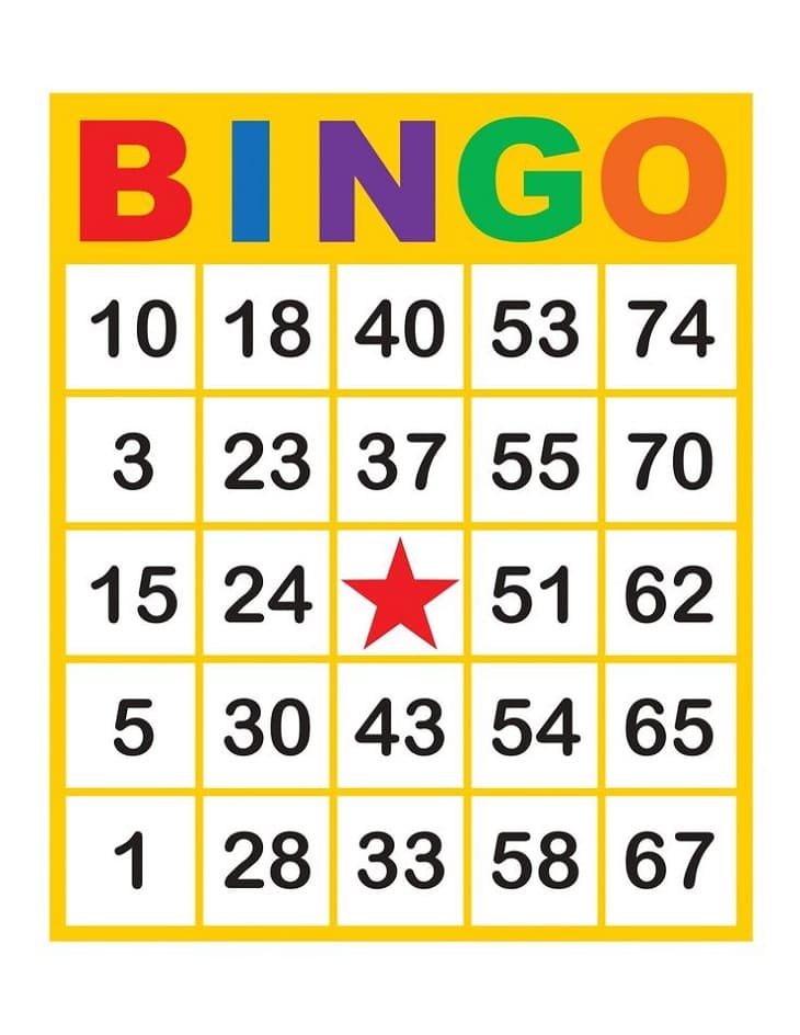 Holiday Number Bingo Printable