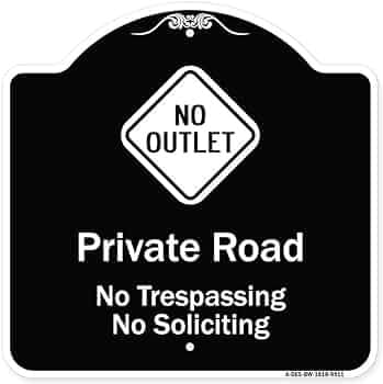 No Outlet Sign Basic Printable