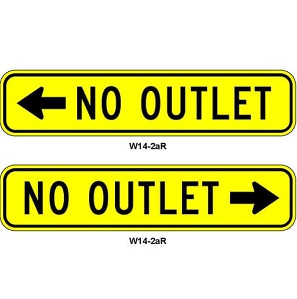 No Outlet Sign Printable Free
