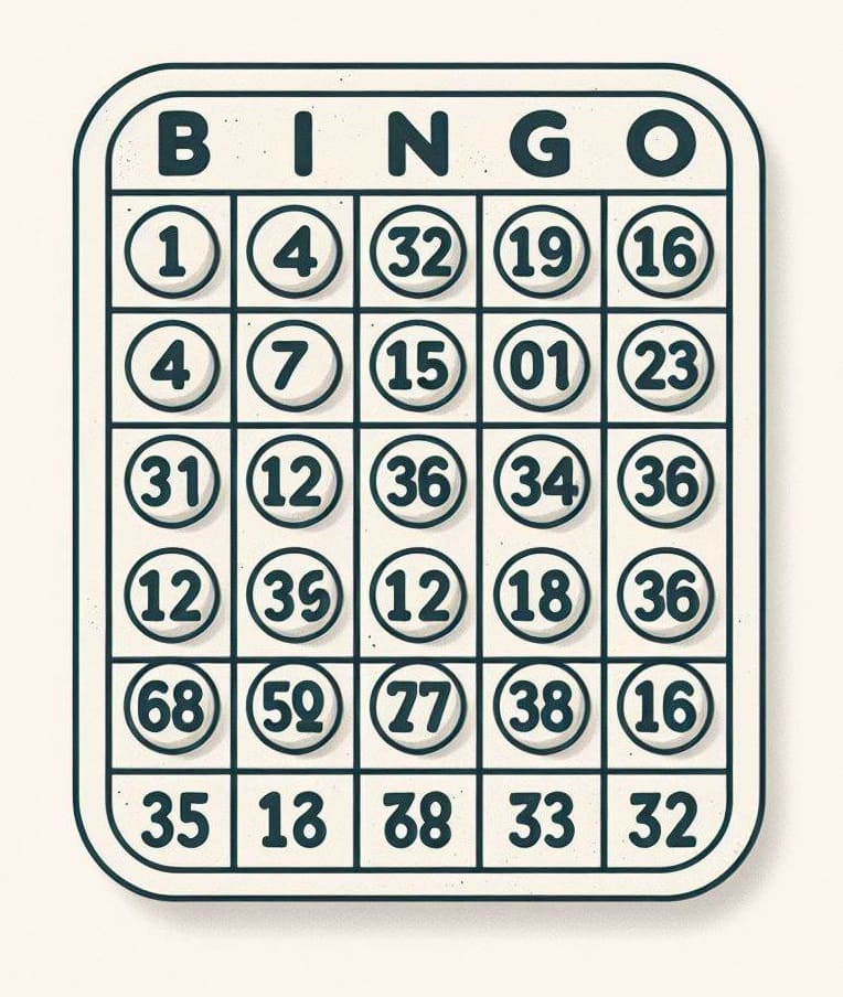 Number Bingo Printable Free Photo