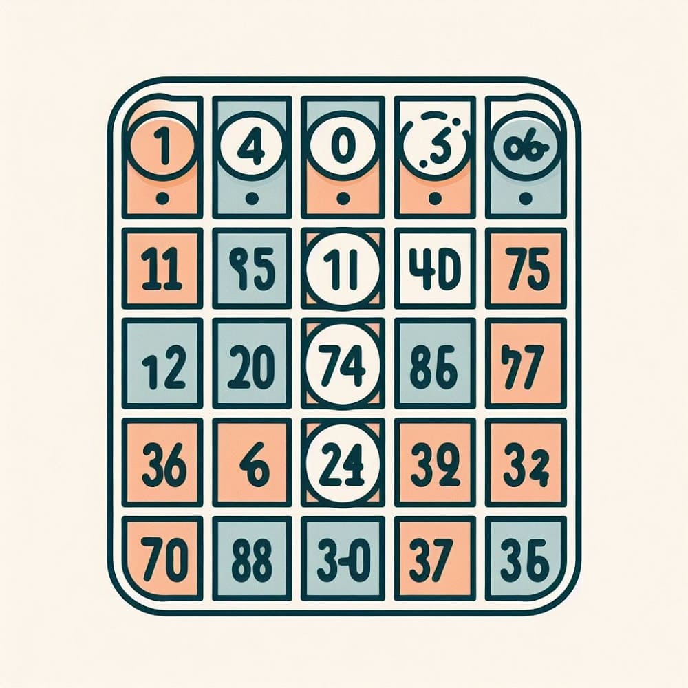Number Bingo Printable Photo