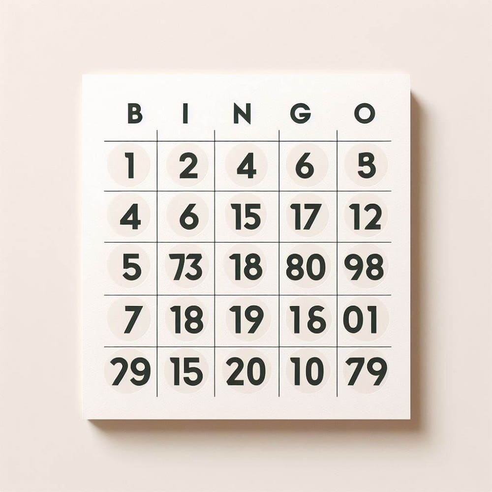Number Normal Bingo Printable