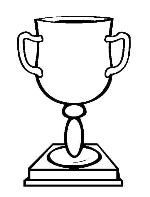 Printable A Trophy Coloring Page