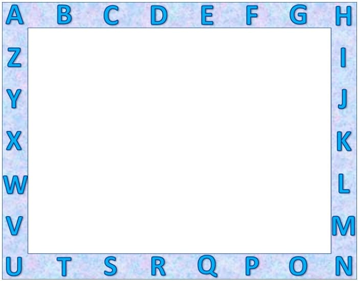 Printable Alphabet Border Photos